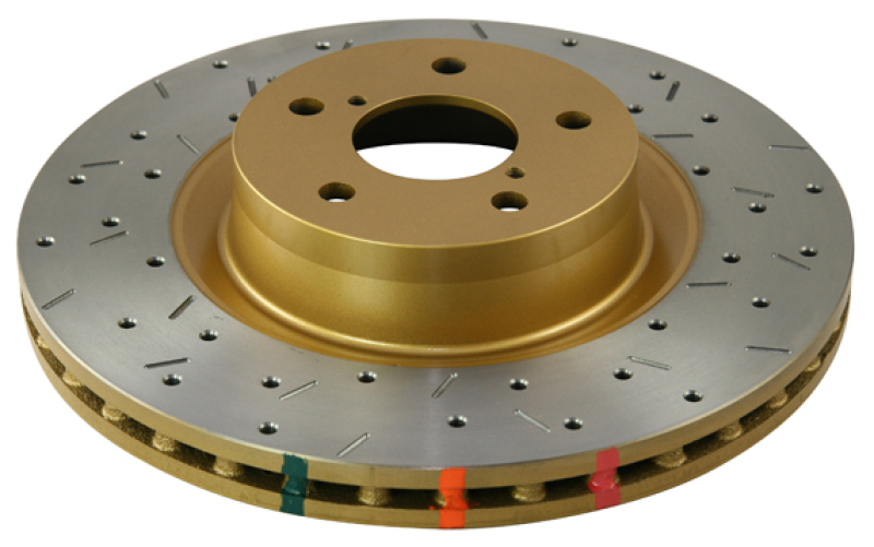 Jeep Wrangler Brake Rotor (1) - Front - DBA - 4000 Series XS Gold - Gold - `99-`06