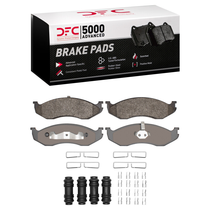 Jeep Comanche Brake Pads - Front - DFC - 5000 Advanced Semi Metallic - `90-`06 Jeep Comanche Brake Pads - Front - DFC - 5000 Advanced Semi Metallic - `90-`06