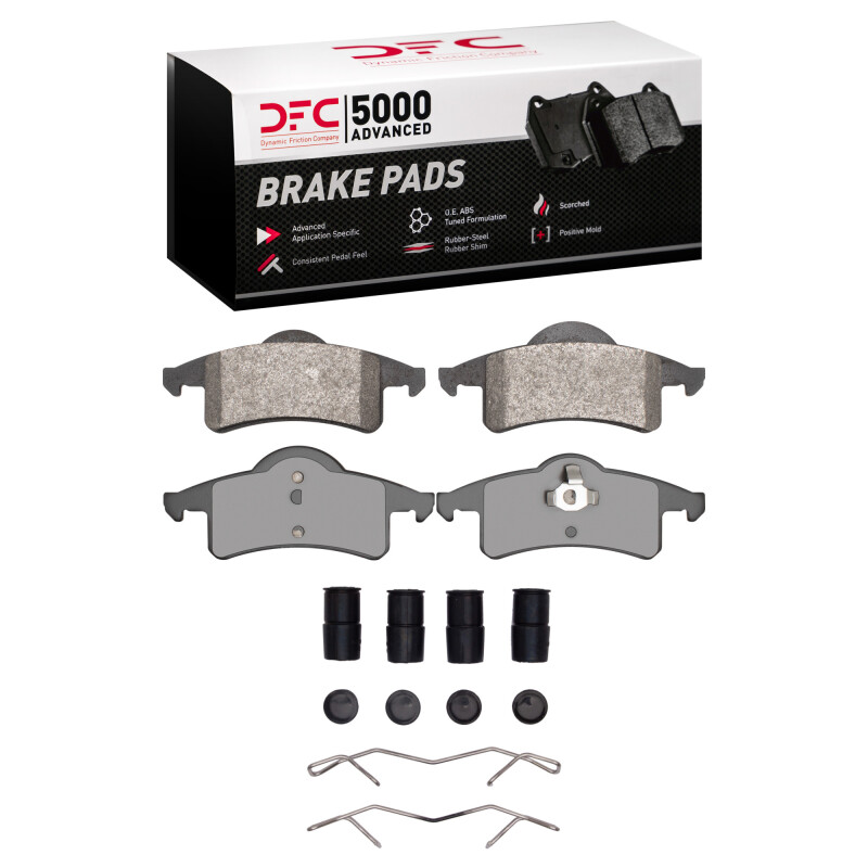 Jeep Grand Cherokee Brake Pads - Rear - DFC - 5000 Advanced Semi Metallic - `99-`04