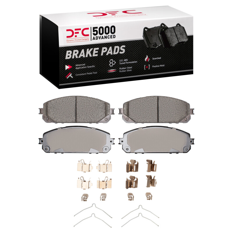 Jeep Cherokee Brake Pads - Front - DFC - 5000 Advanced Ceramic - `14-`20 Jeep Cherokee Brake Pads - Front - DFC - 5000 Advanced Ceramic - `14-`20