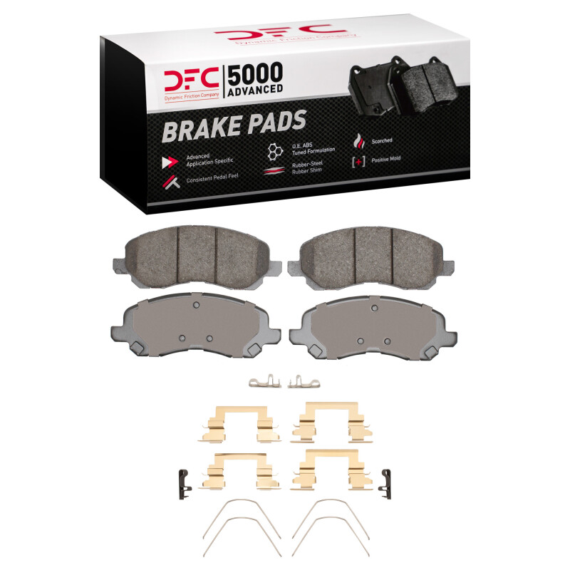 Jeep Compass Brake Pads - Front - DFC - 5000 Advanced Ceramic - `16-`17 Jeep Compass Brake Pads - Front - DFC - 5000 Advanced Ceramic - `16-`17
