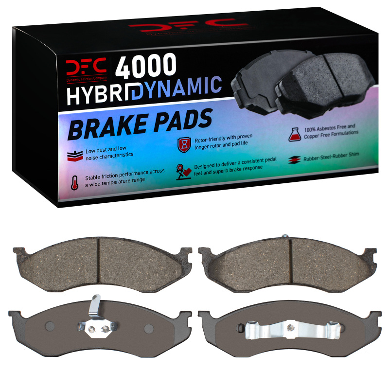 Jeep Wrangler Brake Pads - Front - DFC - 4000 HybriDynamic - `90-`06