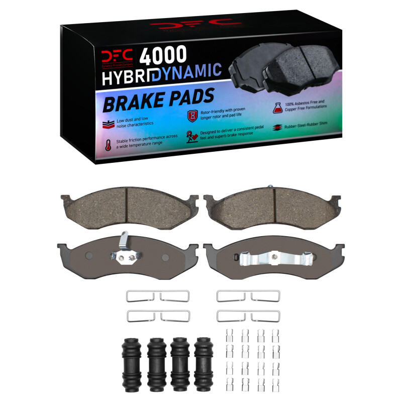 Jeep Grand Wagoneer Brake Pads - Front - DFC - 4000 HybriDynamic - `90-`06