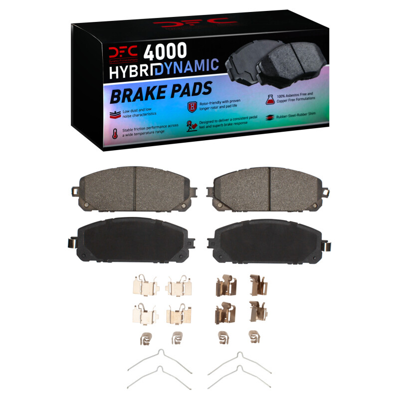 Jeep Cherokee Brake Pads - Front - DFC - 4000 HybriDynamic - `14-`23 Jeep Cherokee Brake Pads - Front - DFC - 4000 HybriDynamic - `14-`23