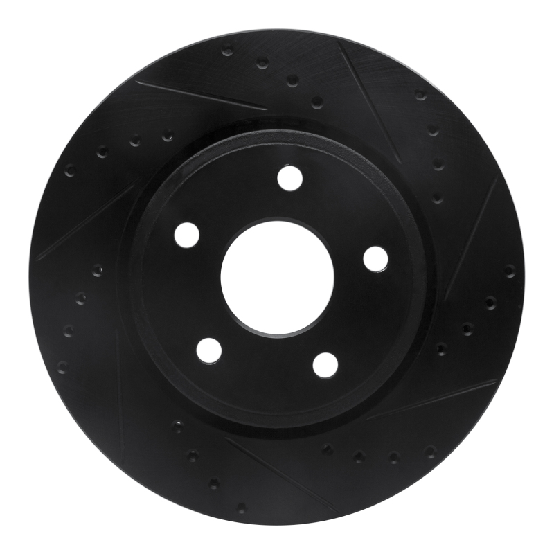 Jeep Commander Brake Rotor (1) - Front Right - DFC - Drilled & Slotted - Black - `05-`10 Jeep Commander Brake Rotor (1) - Front Right - DFC - Drilled & Slotted - Black - `05-`10