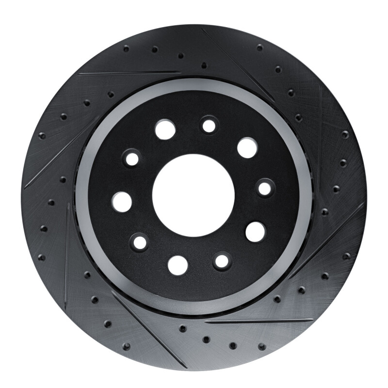 Jeep Gladiator Brake Rotor (1) - Rear Right - DFC - Drilled & Slotted - Black - `20-`25 Jeep Gladiator Brake Rotor (1) - Rear Right - DFC - Drilled & Slotted - Black - `20-`25