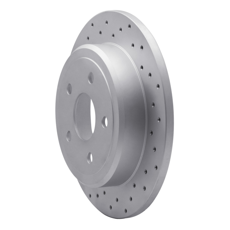 Jeep Commander Brake Rotor (1) - Rear Left - DFC - Drilled Geoperformance - `05-`10