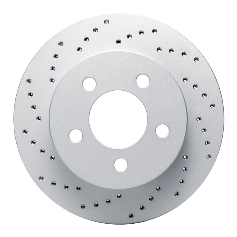 Jeep Wrangler Brake Rotor (1) - Front Left - DFC - Drilled Geoperformance - `99-`06