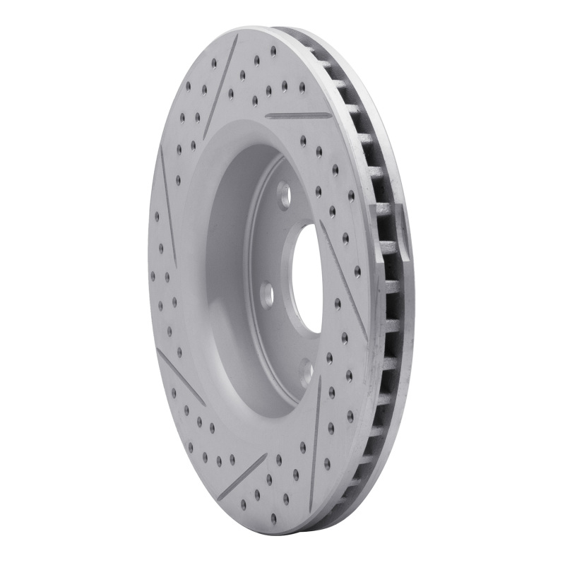 Jeep Commander Brake Rotor (1) - Front Right - DFC - Geoperformance Rotor - Drilled & Slotted - `05-`10