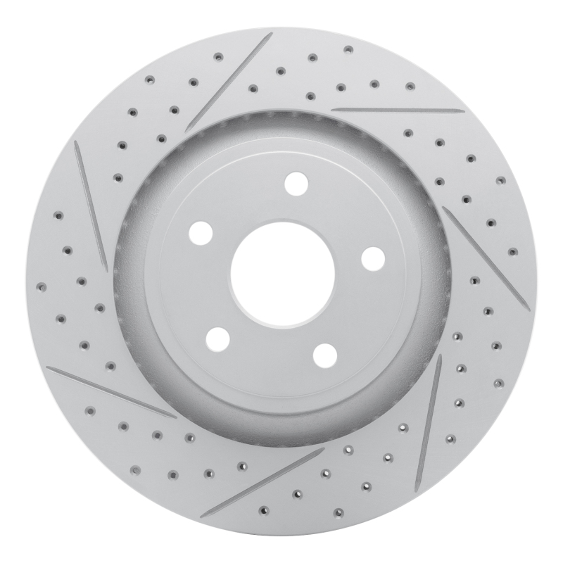 Jeep Grand Cherokee Brake Rotor (1) - Front Left - DFC - Geoperformance Drilled & Slotted - `06-`10
