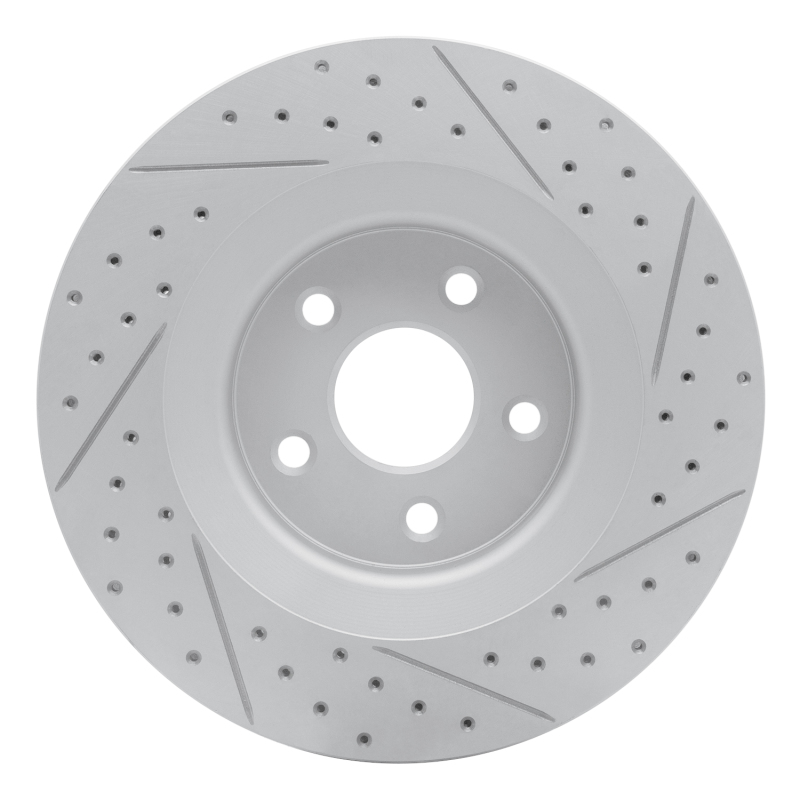Jeep Grand Cherokee Brake Rotor (1) - Front Left - DFC - Geoperformance Drilled & Slotted - `06-`10
