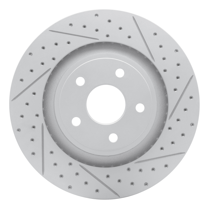 Jeep Grand Cherokee Brake Rotor (1) - Front Right - DFC - Drilled & Slotted Geoperformance - `06-`10