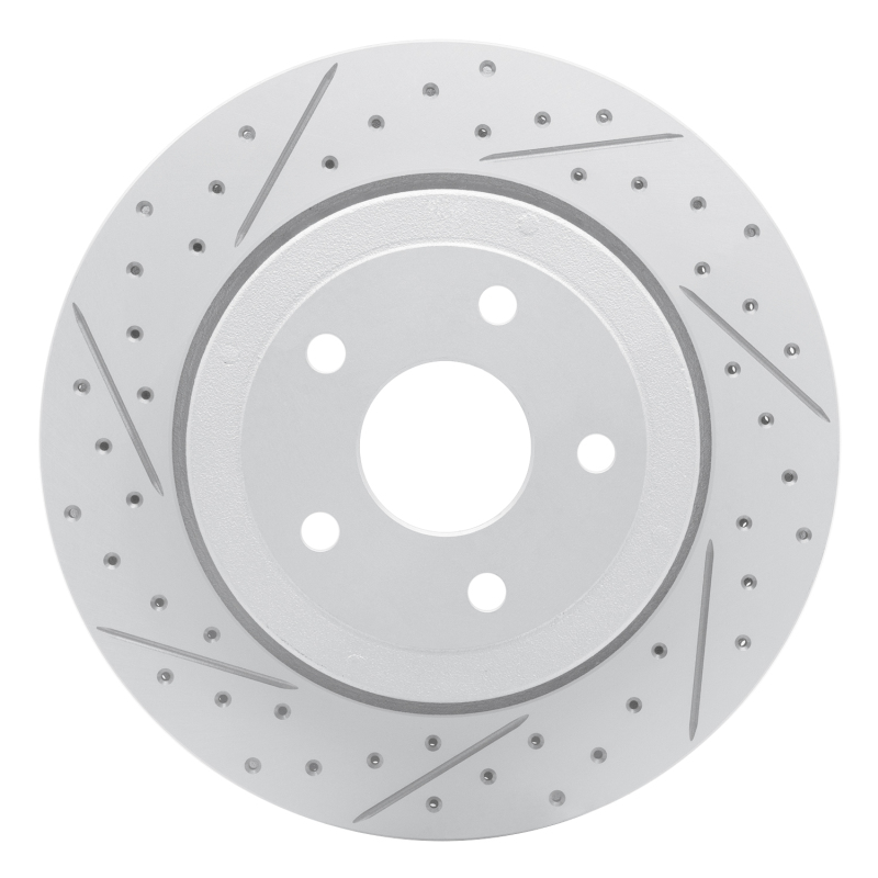 Jeep Grand Cherokee Brake Rotor (1) - Rear Left - DFC - Geoperformance Drilled & Slotted - `06-`10