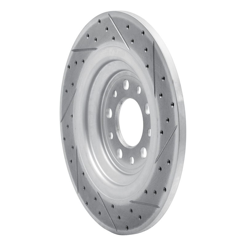 Jeep Cherokee Brake Rotor (1) - Rear Left - DFC - Geoperformance Drilled & Slotted - `14-`23