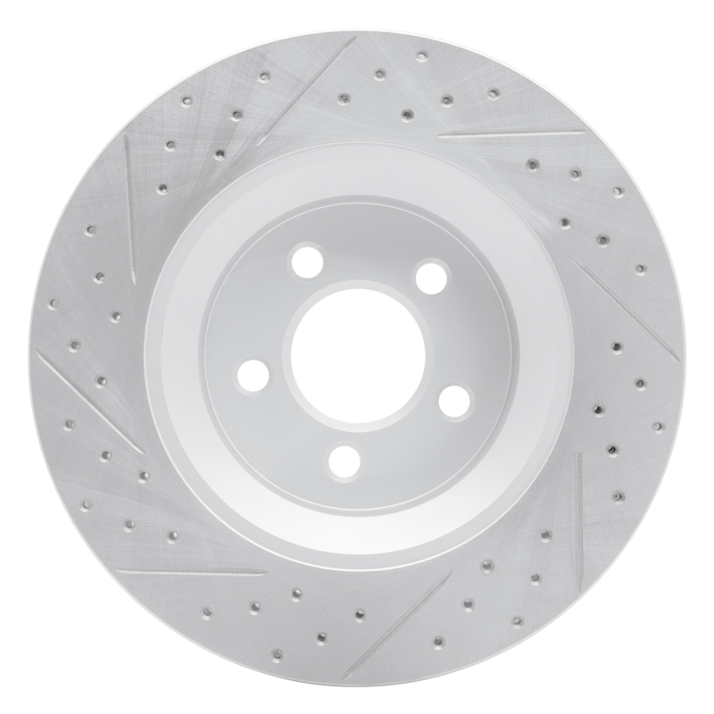 Jeep Liberty Brake Rotor (1) - Front Right - DFC - Drilled & Slotted Geoperformance - `11-`12