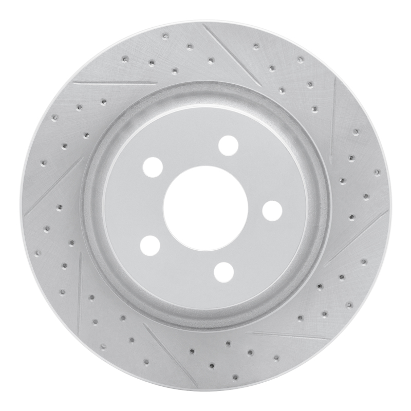 Jeep Liberty Brake Rotor (1) - Front Right - DFC - Drilled & Slotted Geoperformance - `11-`12