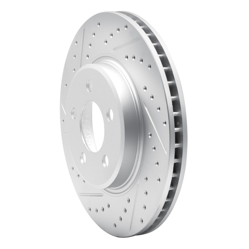 Jeep Liberty Brake Rotor (1) - Front Left - DFC - Geoperformance, Drilled & Slotted - `02-`07