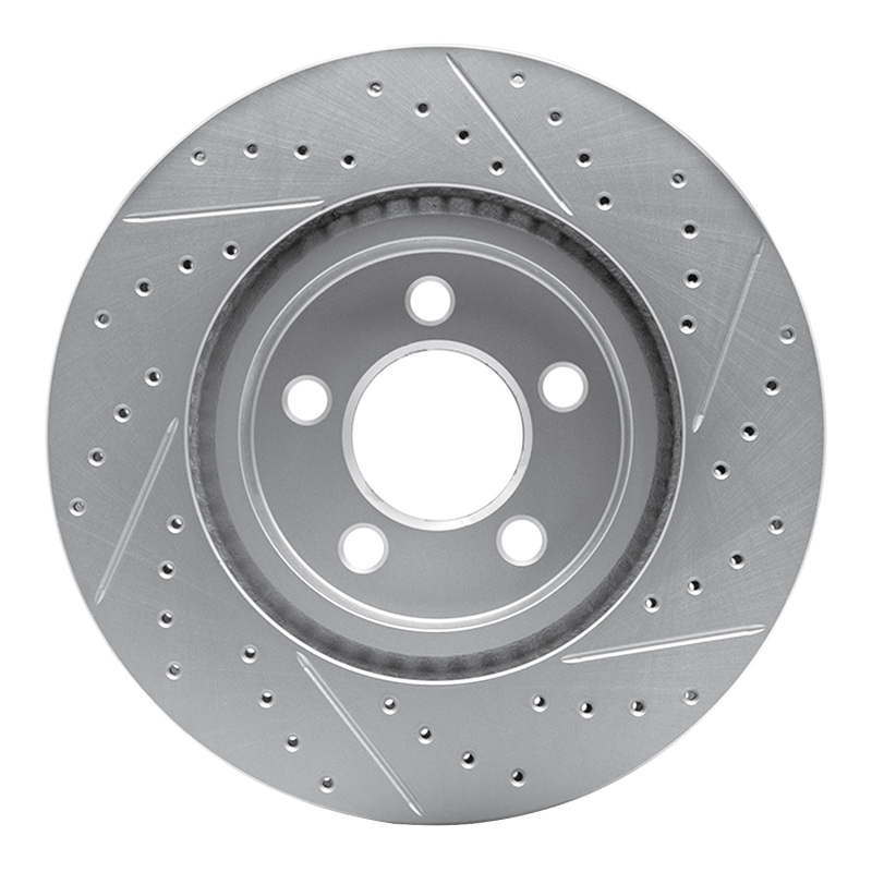 Jeep Liberty Brake Rotor (1) - Front Left - DFC - Geoperformance, Drilled & Slotted - `02-`07