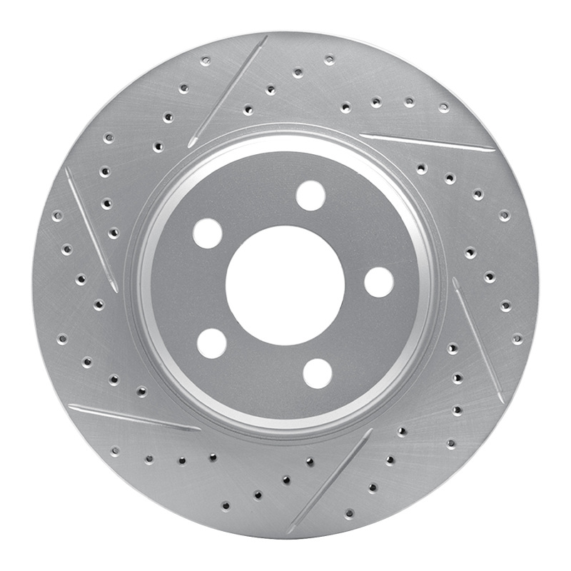 Jeep Liberty Brake Rotor (1) - Front Left - DFC - Geoperformance, Drilled & Slotted - `02-`07