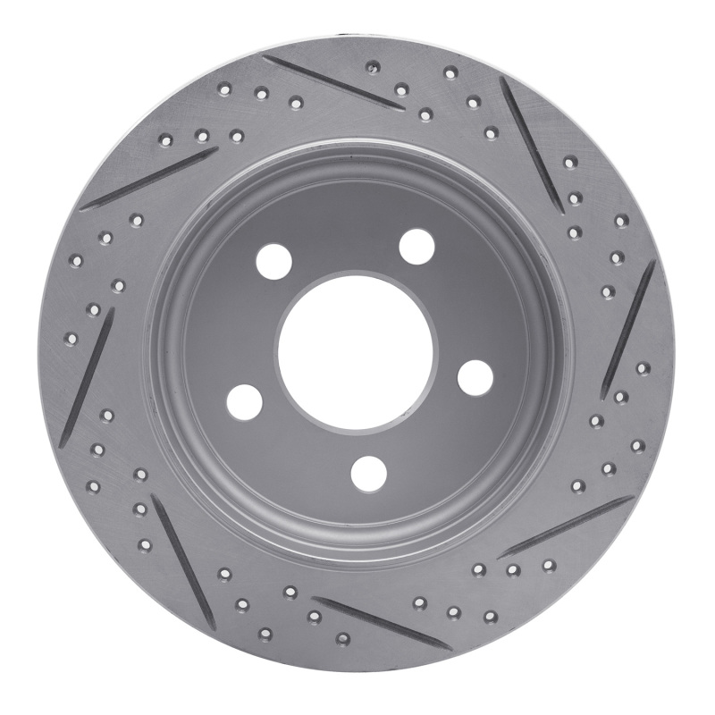Jeep Wrangler Brake Rotor (1) - Rear Right - DFC - Drill & Slot Geoperf - `03-`07