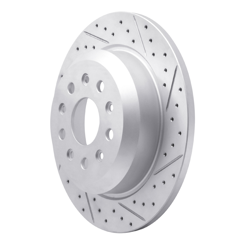 Jeep Wrangler Brake Rotor (1) - Rear Right - DFC - Geoperformance + Drilled and Slotted - `18-`25