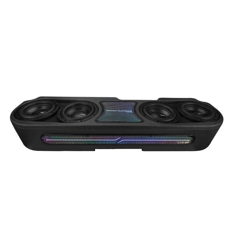 Jeep Gladiator Subwoofer Enclosures - Underseat - DS18 - 4 x 8in Subwoofers Included (ZR8.2D) - LED Lights - Black - `20-`27