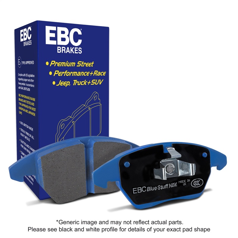 Jeep Grand Cherokee Trackhawk Brake Pads - Front - EBC - Bluestuff NDX - `18-`27