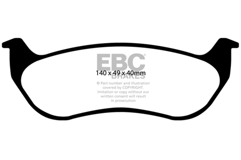 Jeep Liberty Brake Pads - Rear - EBC - Extra Duty - `02-`07