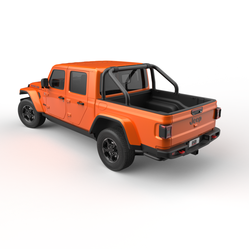 Jeep Gladiator Retractable Bed Cover - EGR - S-Series Sport Bar - Black - `20-`25 Jeep Gladiator Retractable Bed Cover - EGR - S-Series Sport Bar - Black - `20-`25