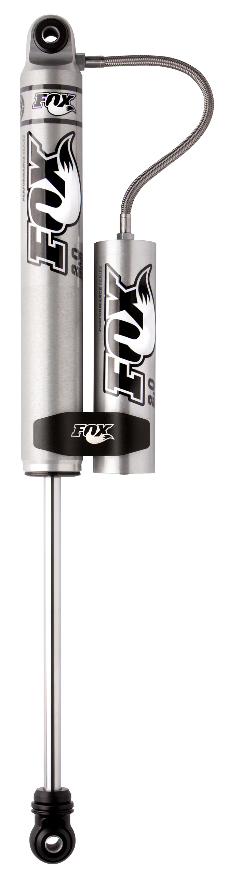 Jeep TJ Suspension Shock Absorber - Front - FOX - Performance Series 2.0, Smooth Body Remote Reservoir - `97-`06