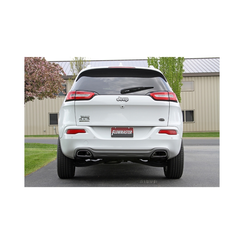Jeep Cherokee Performance Exhaust - Rear - Flowmaster - FlowFX Cat-Back - Black - `14-`22