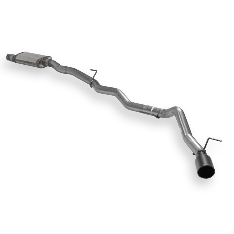 Jeep Gladiator Performance Exhaust - Flowmaster - Flow FX Cat Back, Single Exit, with Black Tip - Black - `20-`26