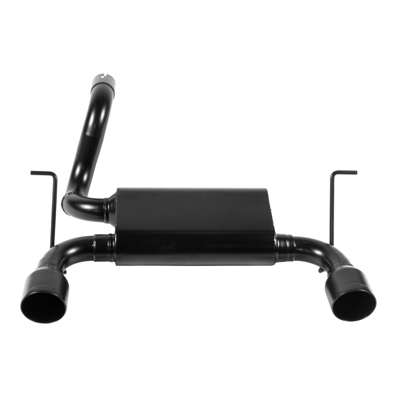 Jeep Wrangler JL Performance Exhaust - Rear - Flowmaster - Force II Dual Out Rear, Stainless Steel 80 Series Muffler - Black - `18-`26