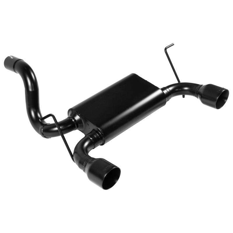 Jeep Wrangler JL Performance Exhaust - Rear - Flowmaster - Force II Dual Out Rear, Stainless Steel 80 Series Muffler - Black - `18-`26