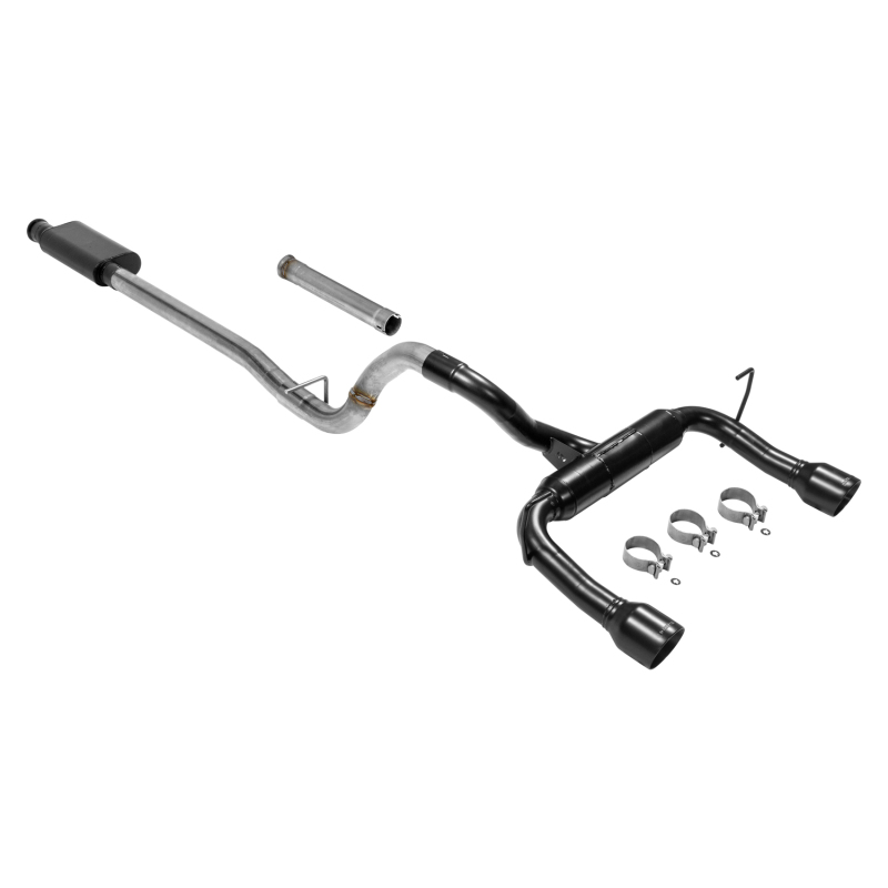 Jeep Wrangler JL Sahara Performance Exhaust - Flowmaster - Outlaw Cat-Back - Black - `20-`23