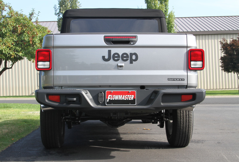 Jeep Gladiator Performance Exhaust - Dual Exit - Flowmaster - American Thunder Cat-Back - `20-`26