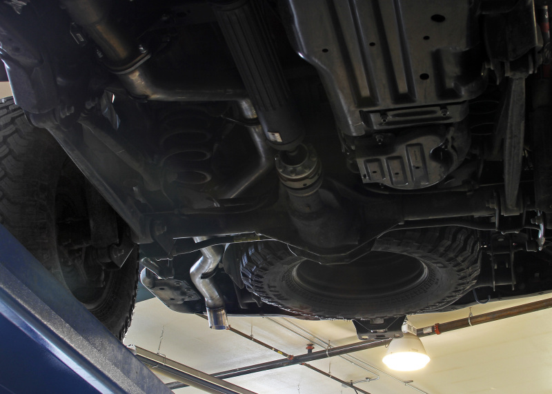 Jeep Gladiator Performance Exhaust - Single Rear Exit - Flowmaster - American Thunder Cat-Back - Polished Stainless Steel - `21-`23