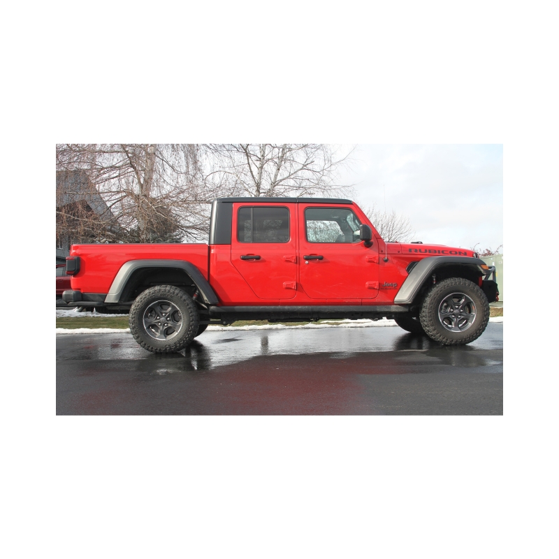 Jeep Gladiator Performance Exhaust - Single Rear Exit - Flowmaster - American Thunder Cat-Back - Polished Stainless Steel - `21-`23