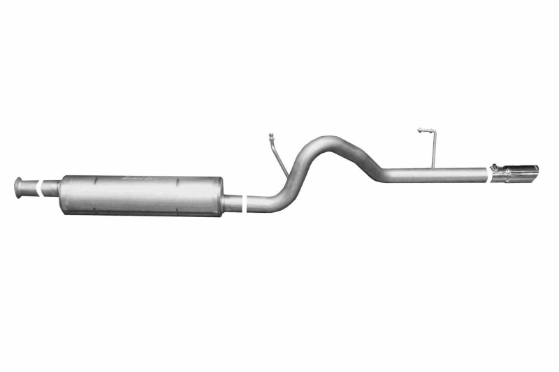 Jeep Liberty Performance Exhaust - Single Rear Exit - Gibson - Cat-Back - Stainless - `02-`07