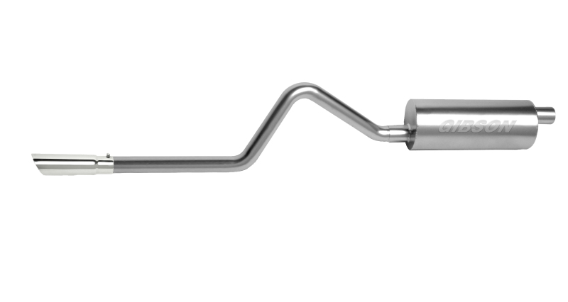 Jeep TJ Performance Exhaust - Single Rear Exit - Gibson - Cat-Back - Polished Stainless - `97-`00