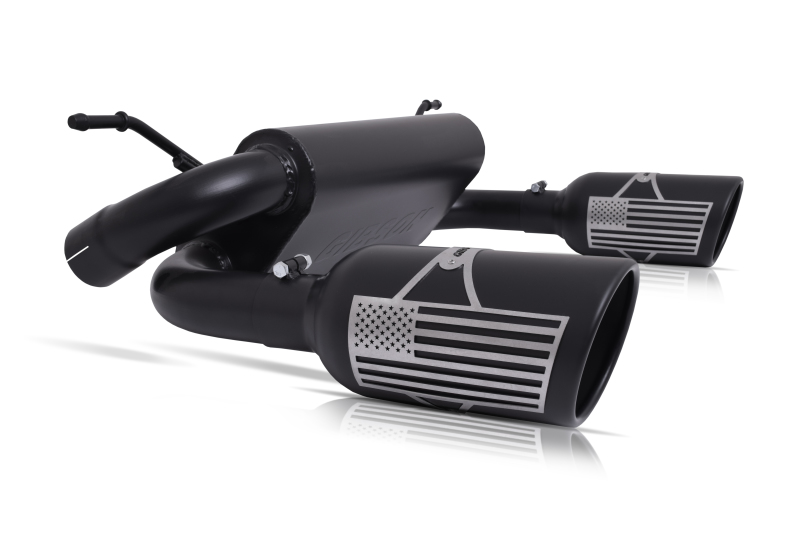 Jeep Wrangler JK Performance Exhaust - Gibson - Patriot Series Cat-Back Dual Split - Black Ceramic - `07-`10