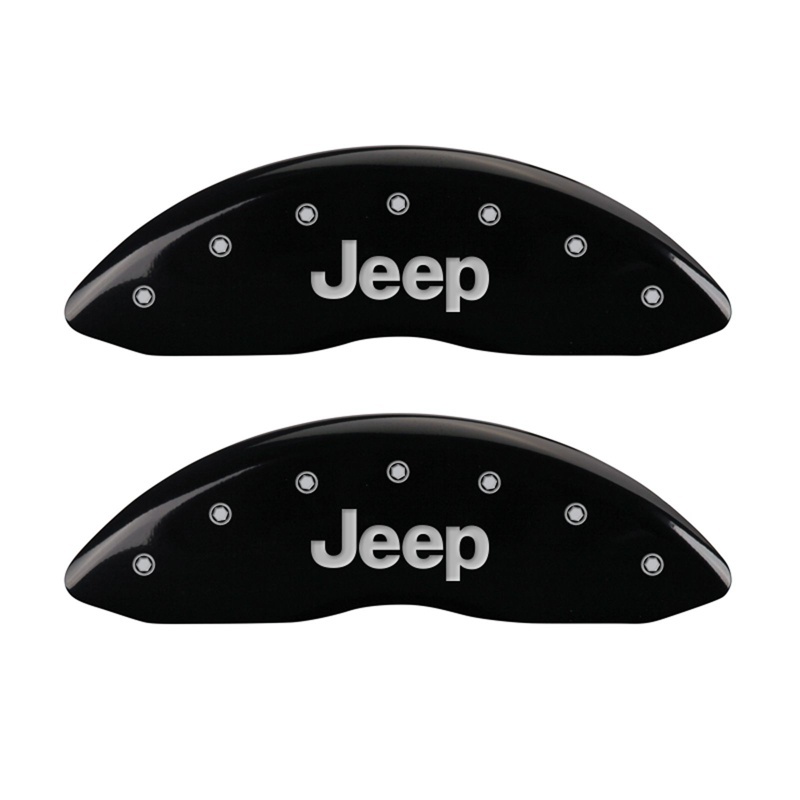 Jeep Compass Caliper Covers - Front - MGP - Engraved Front JEEP - Black - `08-`19