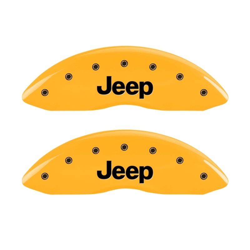 Jeep Compass Caliper Covers (2) - Front - MGP - Yellow - `08-`19