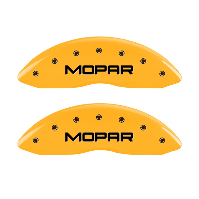Jeep Compass Caliper Covers - Front - MGP - MOPAR Engraved - Yellow - `08-`19
