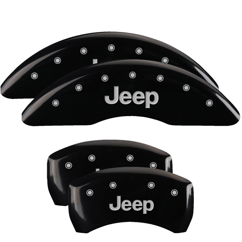 Jeep Cherokee Caliper Cover - Front + Rear - MGP - Engraved JEEP - Black - `14-`23