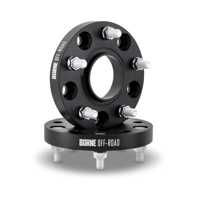 Jeep Wrangler JK Wheel Spacers - Mishimoto - 5x127, 71.6CB, 1/2-20 Thread - Black - `07-`18