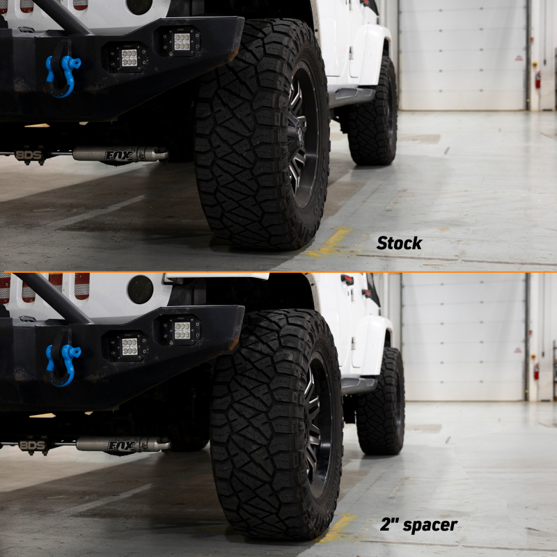 Jeep Wrangler JK Wheel Spacers - Mishimoto - 5x127, 71.6CB, 1/2-20 Thread - Black - `07-`18