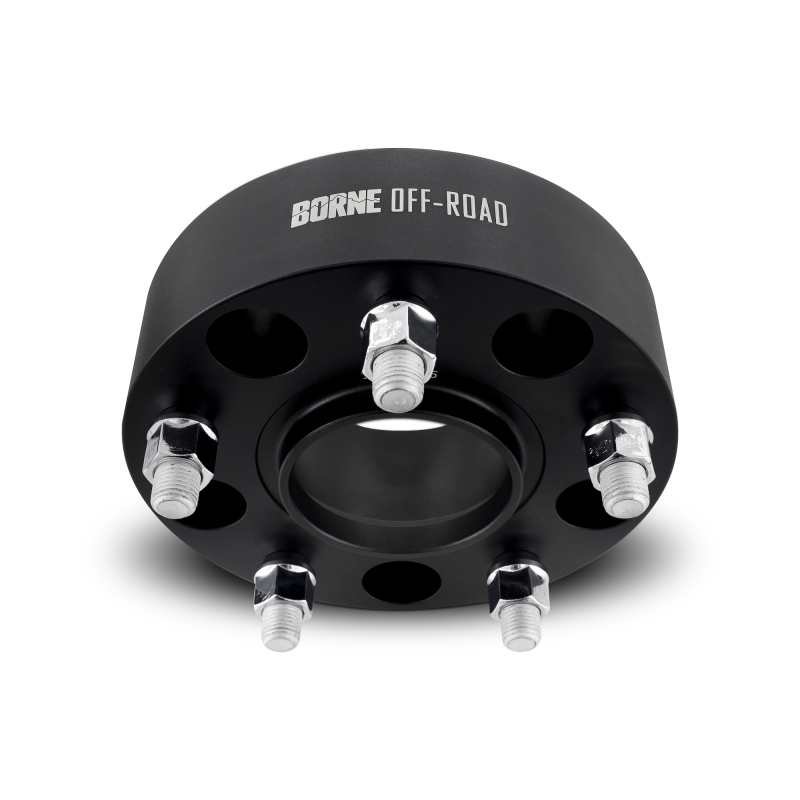 Jeep Wrangler JK Wheel Spacers - Mishimoto - 5x127 - 71.6CB - 50 - 1/2 - Forged 6061-T6 Aluminum - Black - `07-`18