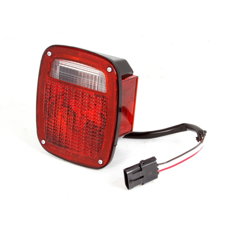 Jeep Wrangler TJ Tail Light - Right - OMIX - Black Housing - `98-`06