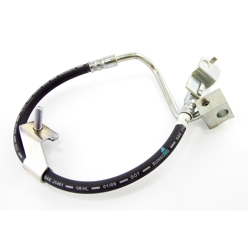Jeep Wrangler TJ Brake Hose - Rear - OMIX - Rubber With Metal Ends, 22 in. Length - `97-`06 Jeep Wrangler TJ Brake Hose - Rear - OMIX - Rubber With Metal Ends, 22 in. Length - `97-`06